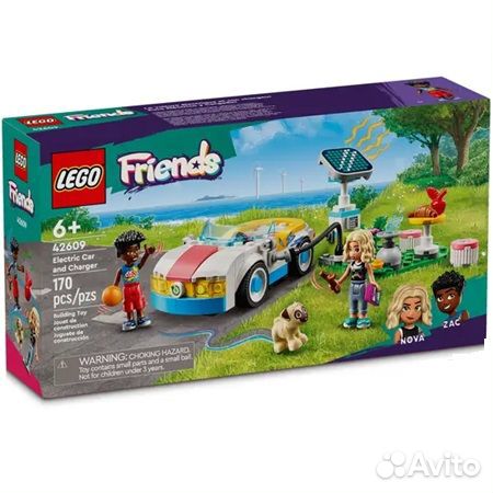 Конструктор lego Friends 42609 Электромобиль и за