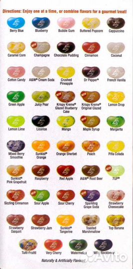Банка Конфет Jelly Belly 49 Flavors 1.8 kg