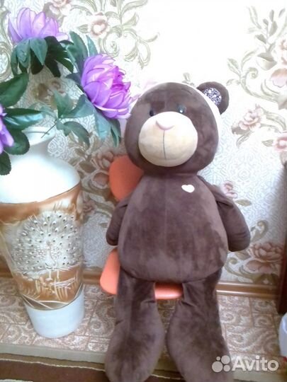Большой плюшевый мишка 100см