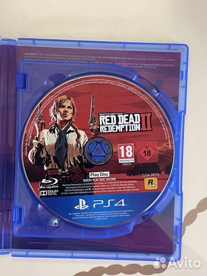 Red dead redemption 2 ps4 диск