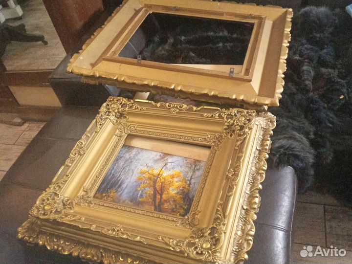 Антикварная рама. Дерево. Позолота