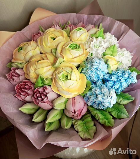 Зефирный букет. Подарок девушке