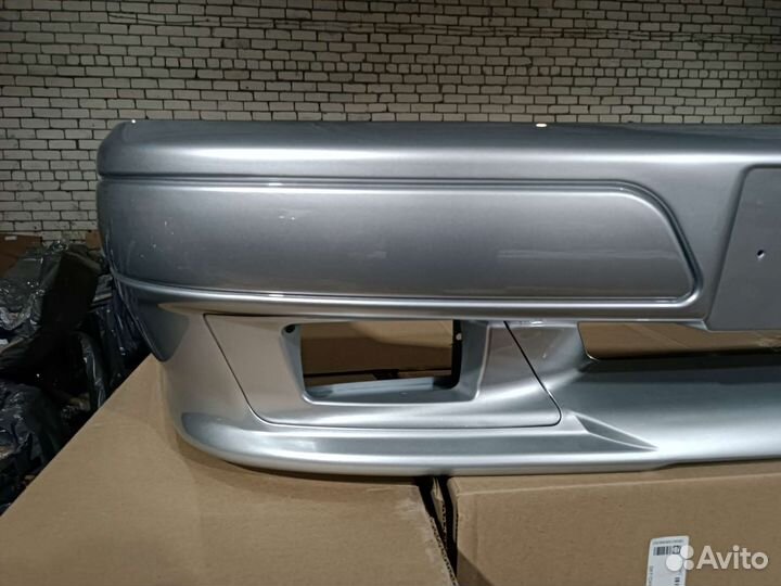 Бампер перед ваз 2114 2115 спорт цвет серебристый