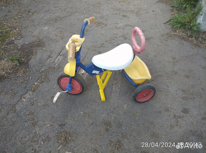 Детский складной трехколесный велосипед