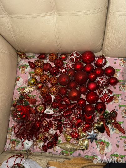 Новогодние украшения шары пакетом