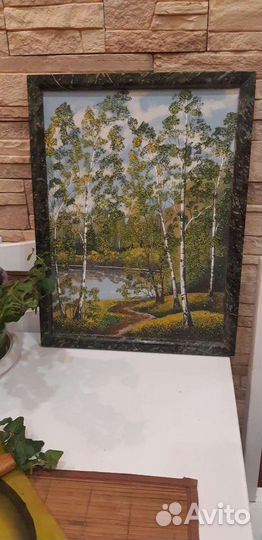 Картина-панно с цветной,каменной крошкой