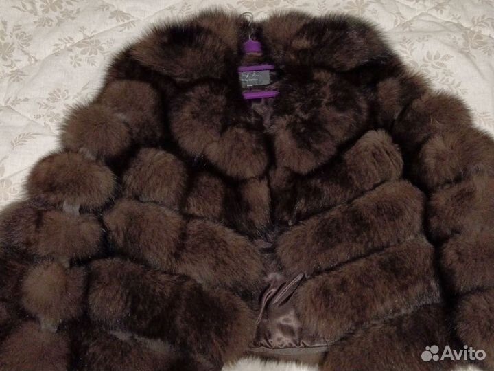 Шуба из песца под соболь