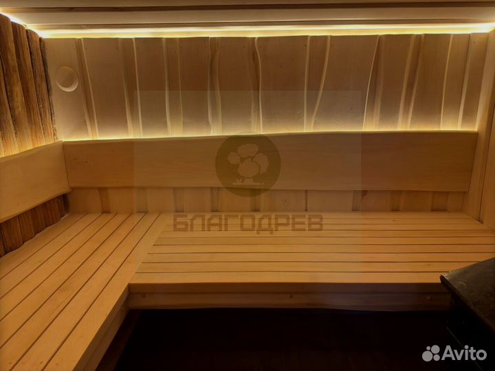 Необрезная доска липа 50 мм термо