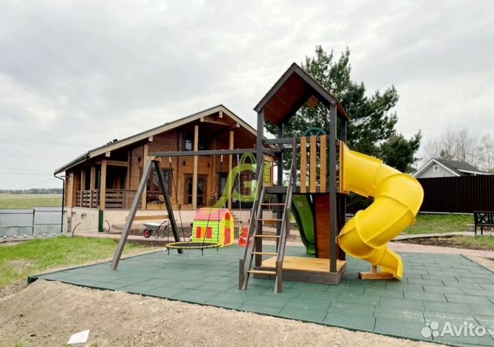 Детская площадка Панда Фани с винтовой трубой