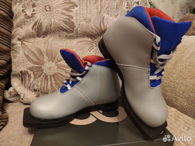 Лыжные ботинки детские, размер 32