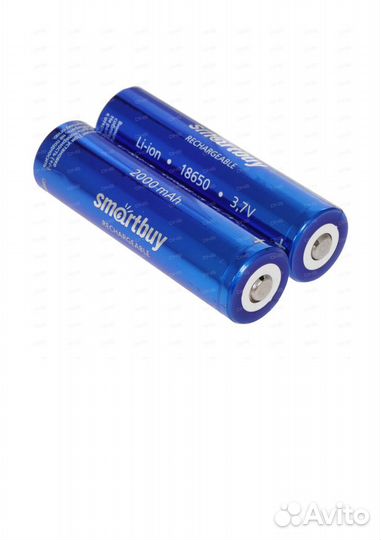 Аккумулятор 18650 2000 mAh Li-ion 3.7V, 2 шт