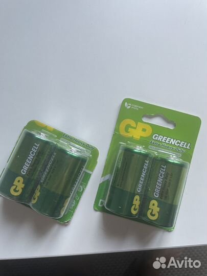 Солевые батарейки GP Greencell Extra Heavy Duty