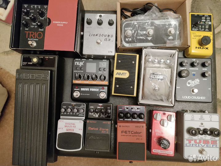 Гитарные педали эффектов из личной коллекции