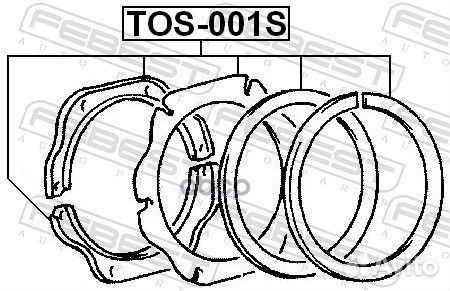 Рем.к-кт поворот.кулака toyota land cruiser 100