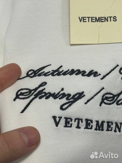 Футболка vetements oversize