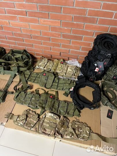 Пояса и ремни разгрузочные с подсумками и без