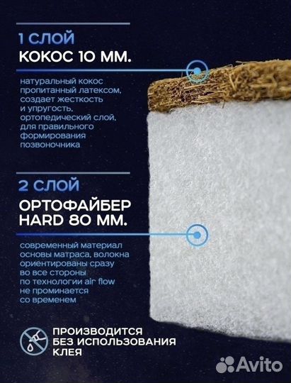 Матрас детский круглый