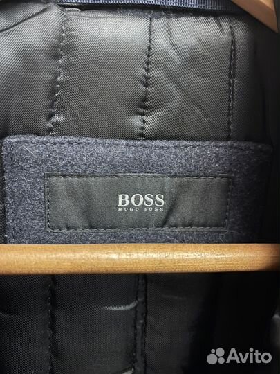 Пальто шерстяное boss