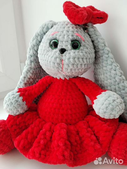 Вязаный зайка