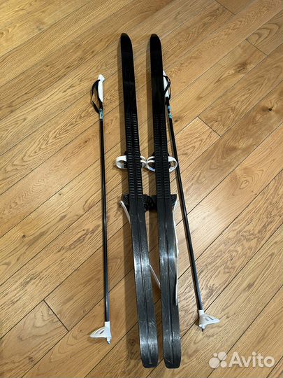 Лыжи беговые детские 130/100 с палками