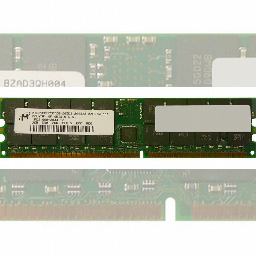 [MT36VDDF25672G-265D2] Оперативная Память Micron Mt36vddf25672g-265d2