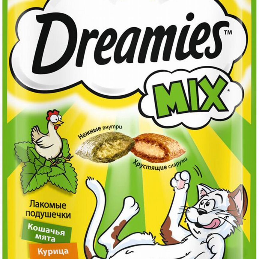 Dreamies лакомство для взрослых кошек «MIX (Микс)