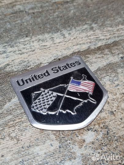 Наклейка шильдик United States на автомобиль