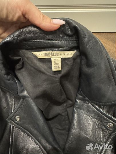 Кожаная куртка косуха Zara