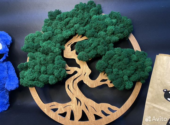 Панно из стабилизированного мха