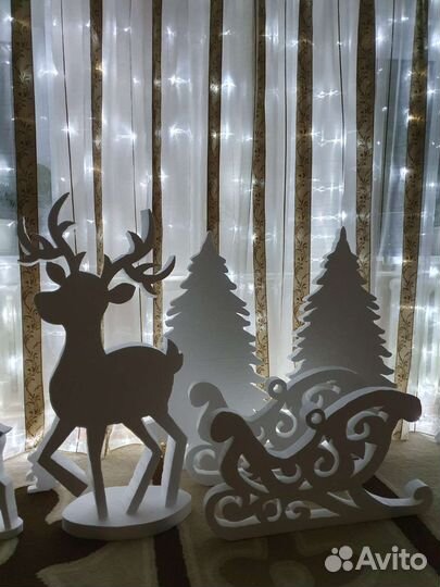 Новогодние фигуры из пенопласта