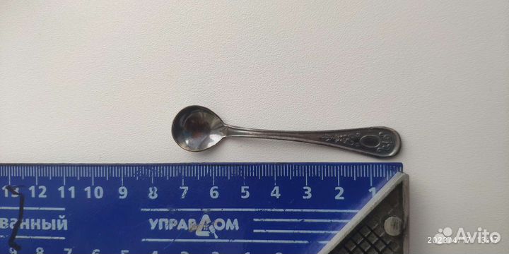 Винтажная мельхиоровая солонка, горчичница