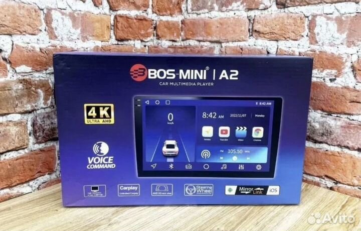 Магнитола 4 ядер 4/64 9 дюймов Boss mini A2