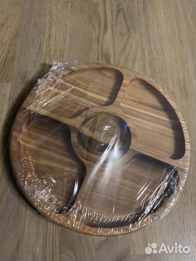 Менажница 25 см деревянная