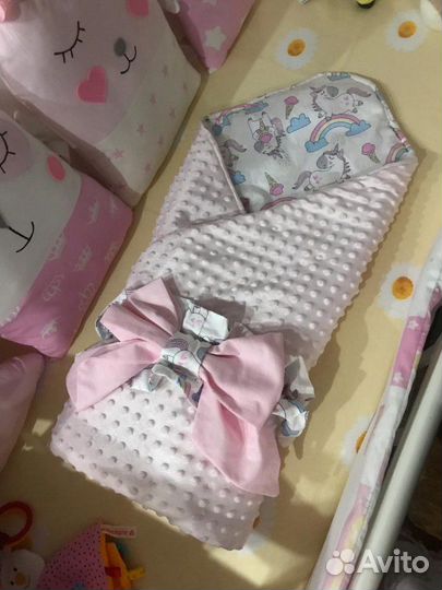 Конверт на выписку, детское одеялко