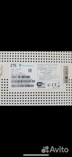 Zte f670 / ростелеком GM4