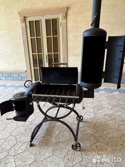 Мангал гриль коптильня 3в1