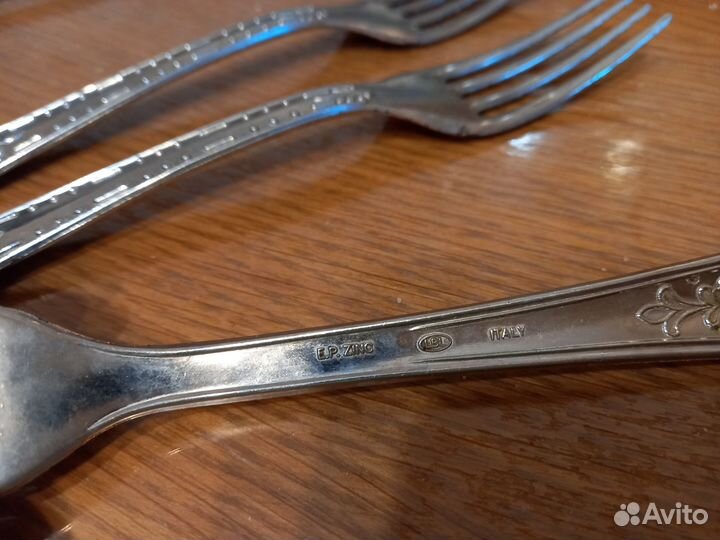 Столовый нож, вилка пр-во Италия бу