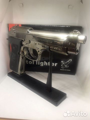 Зажигалка в виде пистолета Beretta M9