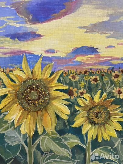 Картина 20 на 25, гуашь, холст на картоне