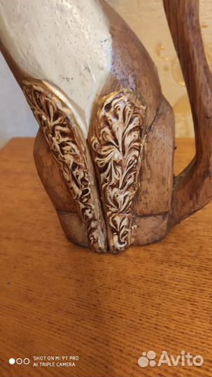 Статуэтка Кот. Новая. Ручная работа. Дерево