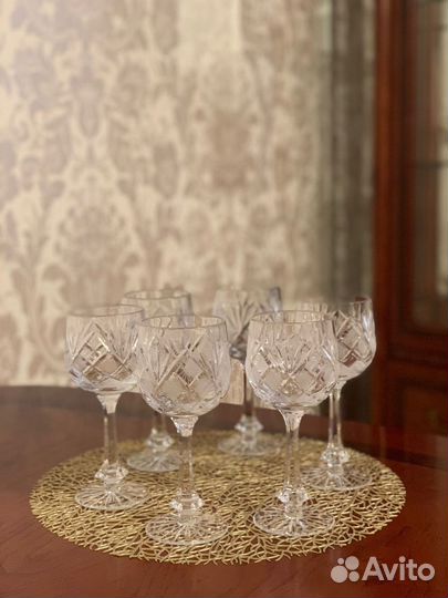 Хрустальные бокалы Чехия