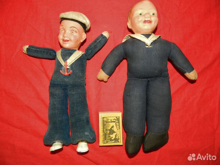 Антикварная кукла моряк ок.1910 г целлулоид