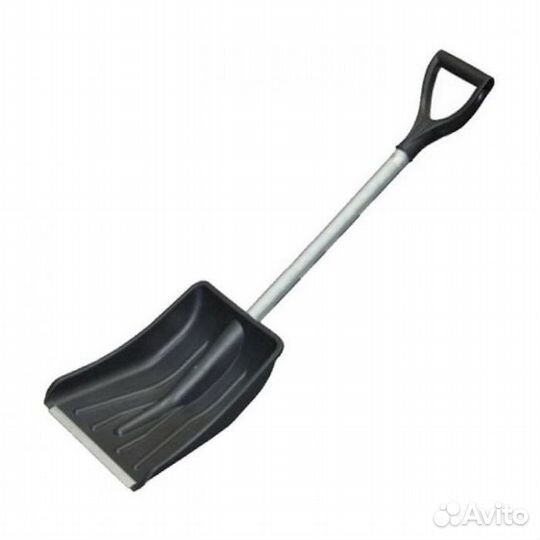 Лопата снеговая пластик 365х250 Зима-Авто ал.чер
