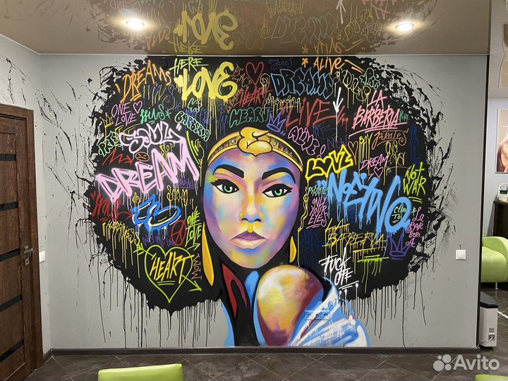 Граффити. Оформление квартир, кафе и магазинов
