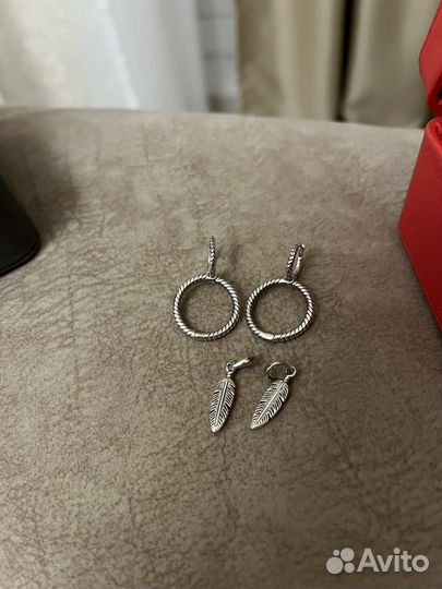 Серьги пандора pandora