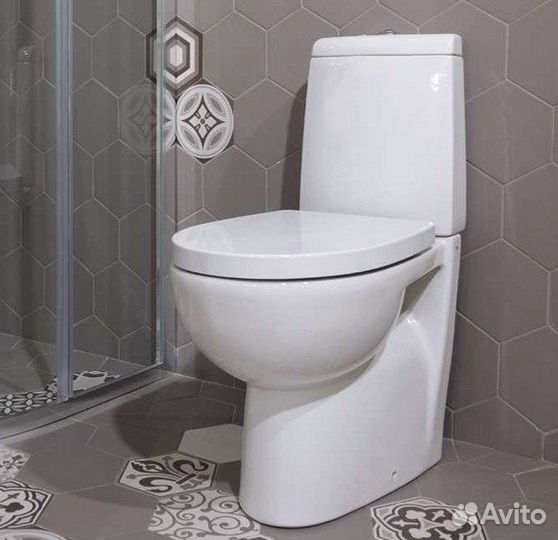 Унитаз напольный roca victoria nord с бачком с сиденьем микролифт 342ND7000+341ND0000+ZRU9000024