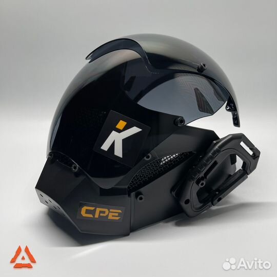 Techwear маска. Космический кибер косплей. Визор