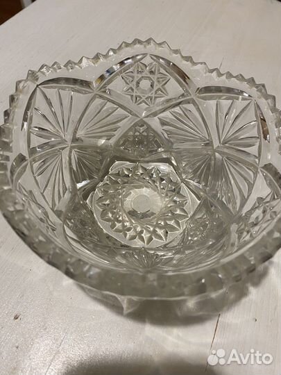 Салатник хрусталь СССР