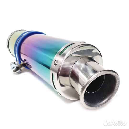 Универсальный прямоточный глушитель 365*90mm