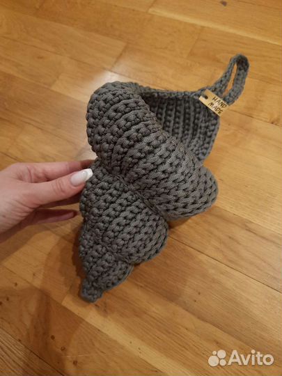 Вязаная ракушка, интерьерная